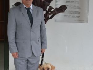 2017 - Entrega do primeiro cão-guia no Campus de Alegre